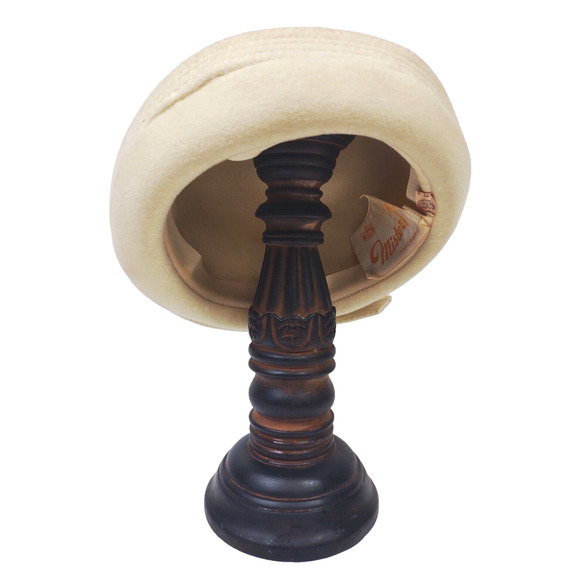 VTG Doeskin Felt Wool Ladies Hat Mister T Exclusive Cream Union Made Rare 60\'s main image 8